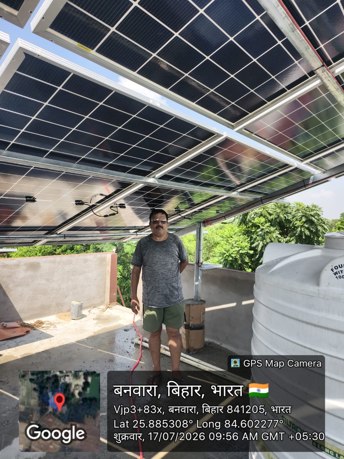 Solar panel close-up